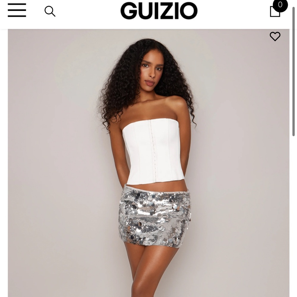 Guizio Sequined Mini skirt